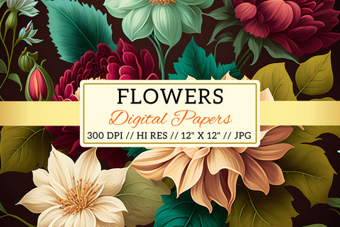seamless pattern with roses, background with flowers Digital Pattern FloridPrintables 