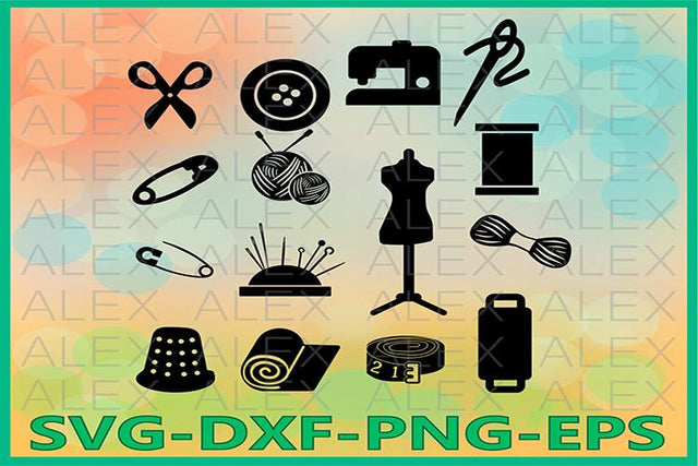 Seamstress Silhouette SVG, Sewing Silhouette SVG AlexSVGStudio 