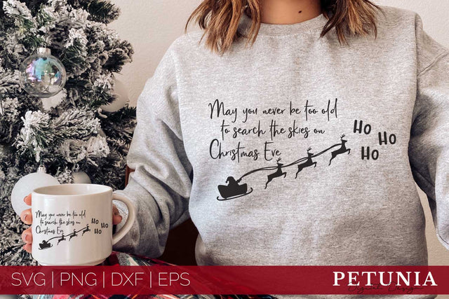 Search the Skies on Christmas Eve SVG | Christmas SVG SVG Petunia Digital Design 