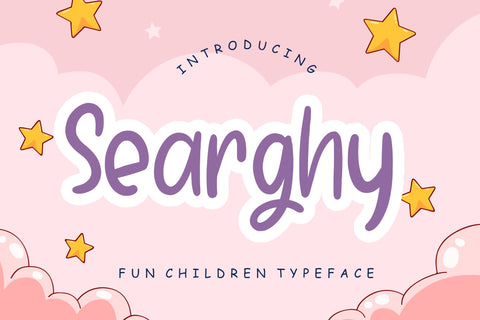 Searghy Fun Children Typeface Font Creatype Studio 