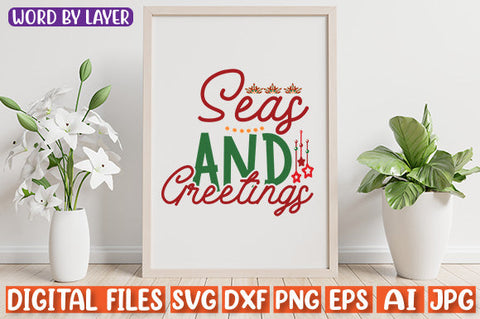 Seas And Greetings SVG cut file SVG Blessedprint 