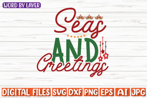 Seas And Greetings SVG cut file SVG Blessedprint 