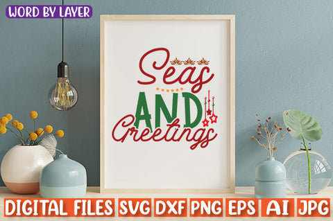 Seas And Greetings SVG cut file SVG Blessedprint 