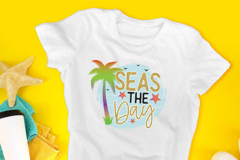 Seas the Day PNG, Sublimation Design PNG Sublimation CraftLabSVG 