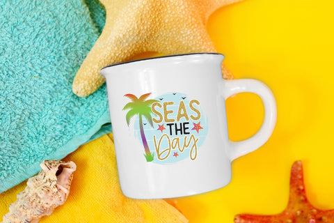 Seas the Day PNG, Sublimation Design PNG Sublimation CraftLabSVG 