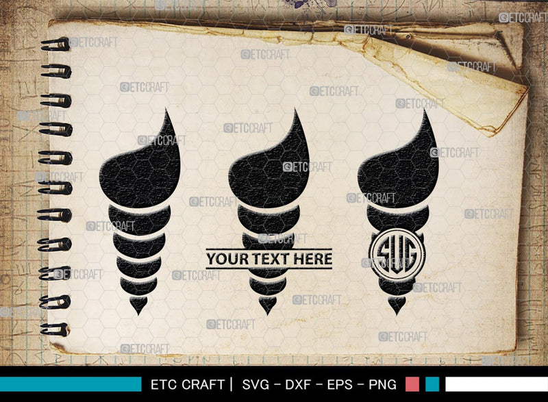 Seashell Monogram, Seashell Silhouette, Seashell SVG, Shell Svg ...