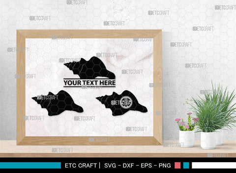 Seashell Monogram, Seashell Silhouette, Seashell SVG, Shell Svg, Scallop Fish Svg, Cockle Svg, Starfish Svg, SB00316 SVG ETC Craft 