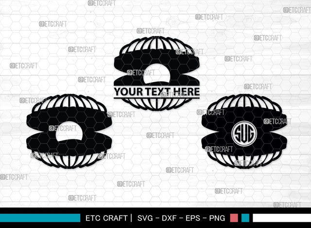 Seashell Monogram, Seashell Silhouette, Seashell SVG, Shell Svg, Scallop Fish Svg, Cockle Svg, Starfish Svg, SB00316 SVG ETC Craft 
