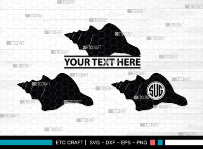 Seashell Monogram, Seashell Silhouette, Seashell SVG, Shell Svg, Scallop Fish Svg, Cockle Svg, Starfish Svg, SB00316 SVG ETC Craft 