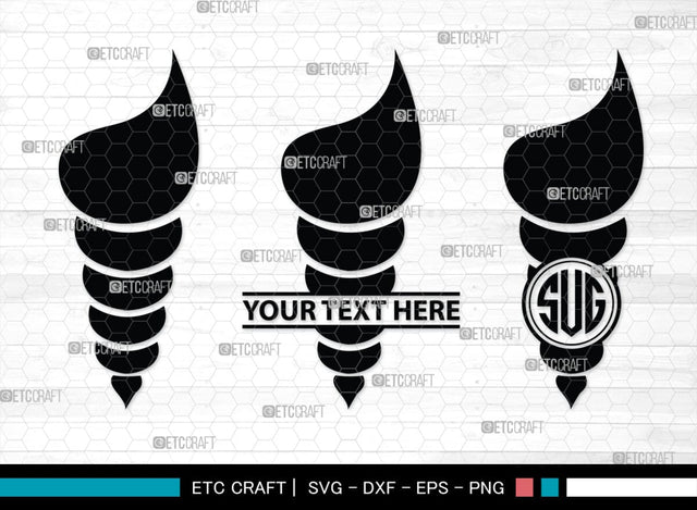 Seashell Monogram, Seashell Silhouette, Seashell SVG, Shell Svg, Scallop Fish Svg, Cockle Svg, Starfish Svg, SB00316 SVG ETC Craft 