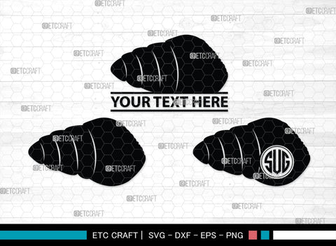 Seashell Monogram, Seashell Silhouette, Seashell SVG, Shell Svg, Scallop Fish Svg, Cockle Svg, Starfish Svg, SB00316 SVG ETC Craft 