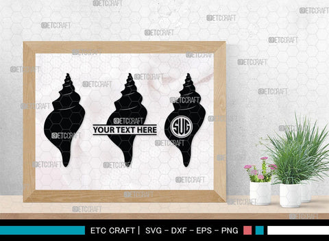 Seashell Monogram, Seashell Silhouette, Seashell SVG, Shell Svg, Scallop Fish Svg, Cockle Svg, Starfish Svg, SB00316 SVG ETC Craft 