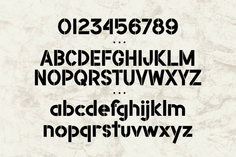 Seashore | A Stencil Font Font Kitaleigh 