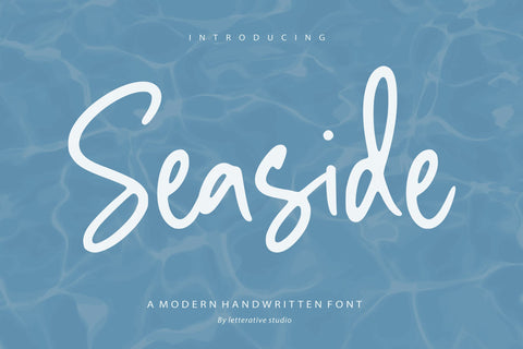 Seaside Modern Handwritten Font Font Letterative 