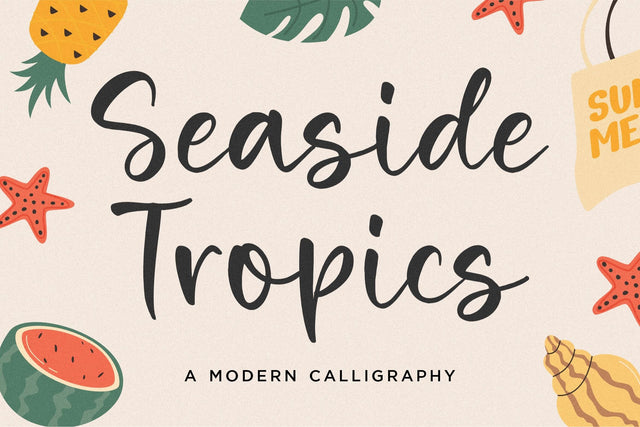 Seaside Tropics Font Font Balpirick 