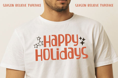 Season Believe - A Unique Display Font Font Masyafi Studio 