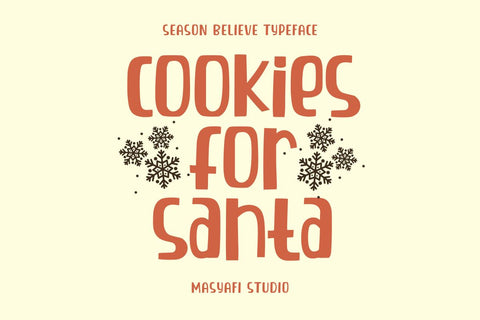 Season Believe - A Unique Display Font Font Masyafi Studio 