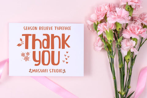 Season Believe - A Unique Display Font Font Masyafi Studio 