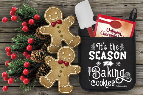 Season for Baking Cookies SVG I Christmas Pot Holders SVG SVG Happy Printables Club 
