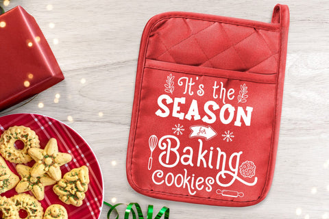Season for Baking Cookies SVG I Christmas Pot Holders SVG SVG Happy Printables Club 