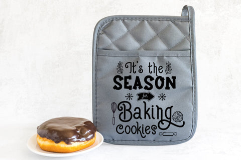 Season for Baking Cookies SVG I Christmas Pot Holders SVG SVG Happy Printables Club 