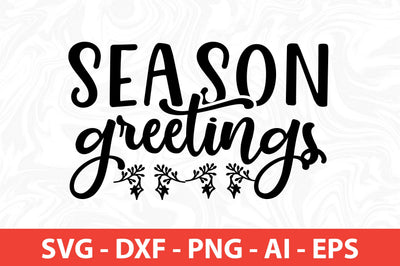 Season Greetings SVG SVG nirmal108roy 