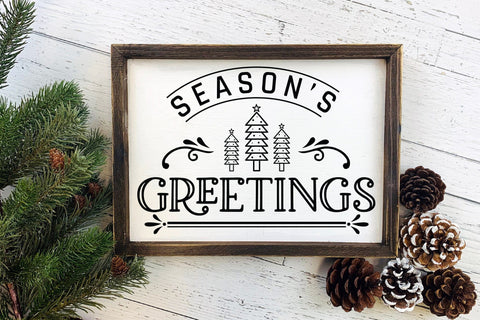 Season's Greetings, Farmhouse Christmas Sign SVG SVG CraftLabSVG 