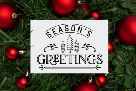 Season's Greetings, Farmhouse Christmas Sign SVG SVG CraftLabSVG 