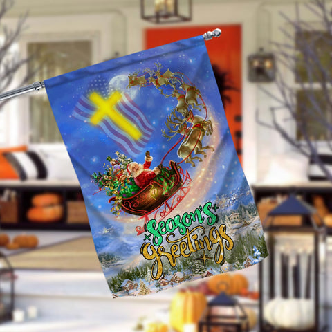 Season’s Greetings Garden Flag - 12x18 Garden Flag Sublimation Design Download PNG File Instant Download Sublimation CaldwellArt 