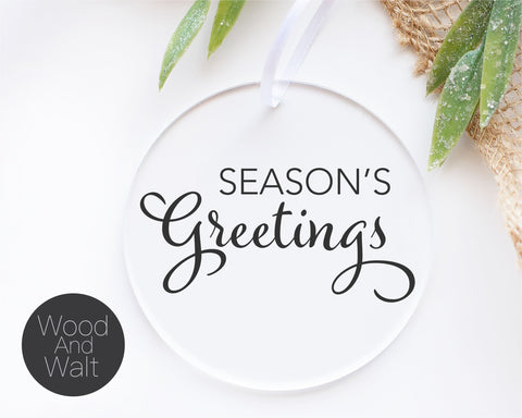 Season's Greetings SVG | Christmas Cut File | Holiday Design | Stencil Wood Sign | Printable Wall Art | Family Saying | Rustic Home Decor SVG Wood And Walt 