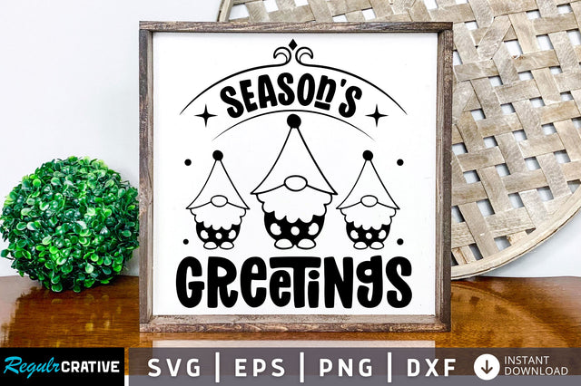 Seasons greetings SVG Design SVG Regulrcrative 