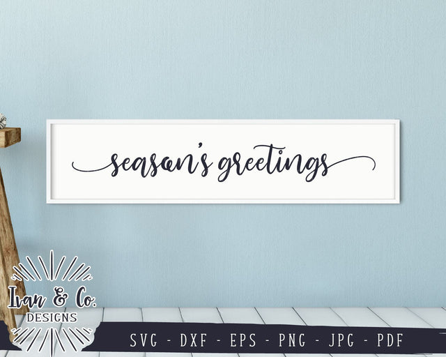 Season's Greetings SVG Files | Christmas | Holidays | Winter SVG (830998138) SVG Ivan & Co. Designs 