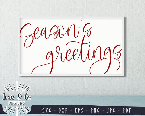 Season's Greetings SVG Files | Christmas | Holidays | Winter SVG (856765705) SVG Ivan & Co. Designs 