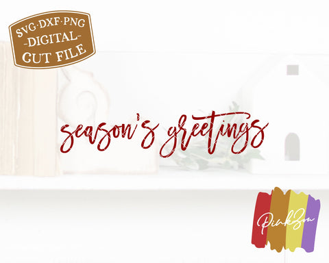 Season's Greetings SVG Files | Farmhouse Christmas Svg | Oversized Svg | Christmas Svg | Commercial Use | Cricut | Silhouette | Digital Cut Files (1104900191) SVG PinkZou 