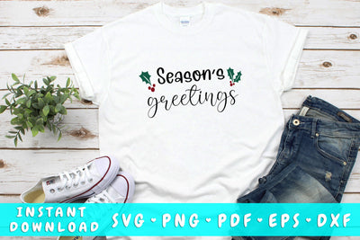 Season's Greetings SVG SVG HappyDesignStudio 