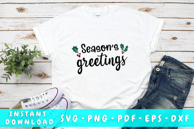 Season's Greetings SVG SVG HappyDesignStudio 