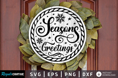 Seasons greetings SVG SVG Regulrcrative 