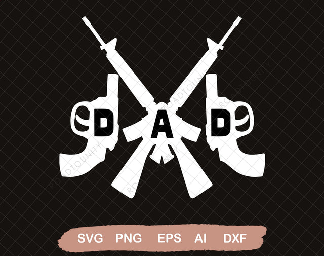 Second Amendment Dad Rifle SVG Sublimation Patriotic Print Design America EPS Usa Gun Rights Heat Press SVG DiamondDesign 