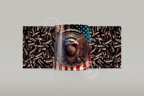 In God We Trust Second Amendment Eagle 32 oz Sublimation Bullet