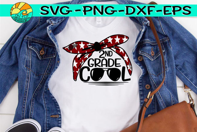 Second Grade - Bandana - Glasses - SVG PNG EPS DXF SVG On the Beach Boutique 