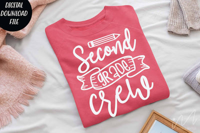 Second grade crew svg, Second grade t shirt svg, Second grade teacher svg, Second grade group shirt, Second grade svg, Back to school svg SVG Isabella Machell 