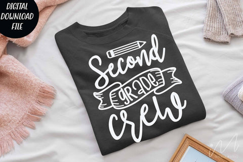 Second grade crew svg, Second grade t shirt svg, Second grade teacher svg, Second grade group shirt, Second grade svg, Back to school svg SVG Isabella Machell 