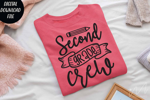 Second grade crew svg, Second grade t shirt svg, Second grade teacher svg, Second grade group shirt, Second grade svg, Back to school svg SVG Isabella Machell 