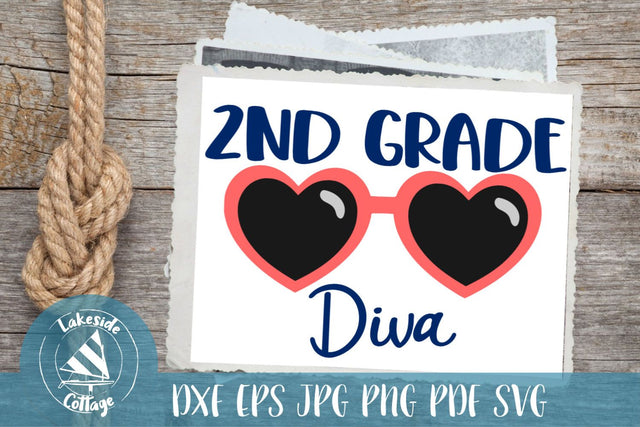 Second Grade Diva SVG Lakeside Cottage Arts 