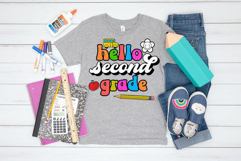 Second Grade First Day School I Back to School Sublimation Sublimation Happy Printables Club 