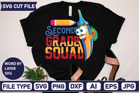 Second Grade Squad SVG Cut File SVG DesignPlante 503 