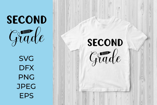 Second Grade SVG. 2nd Grade. 1st Day of School Shirt Design SVG LaBelezoka 