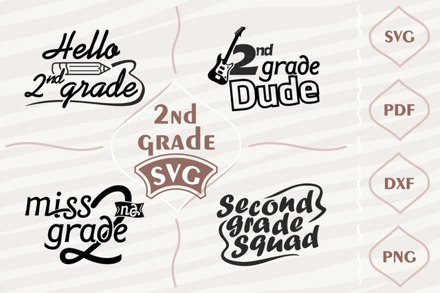 Second grade SVG bundle SVG Digital Mojito 