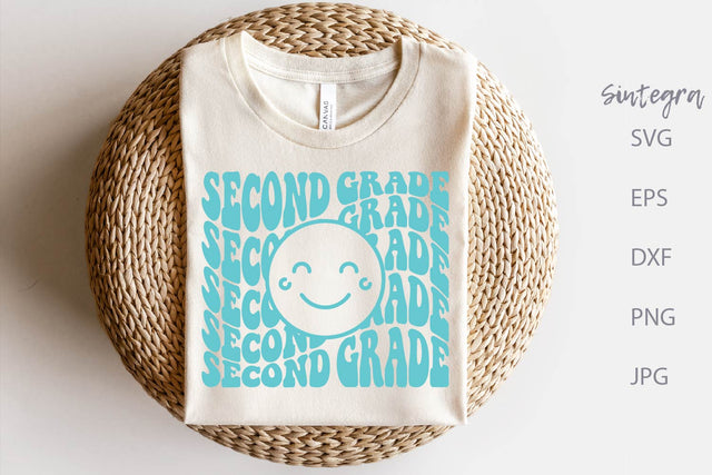 Second Grade SVG With Smiley Face Free For Commercial Use SVG Sintegra 
