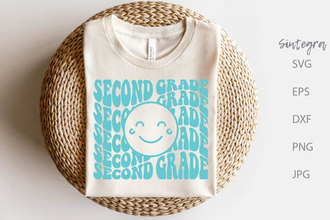 Second Grade SVG With Smiley Face Free For Commercial Use SVG Sintegra 